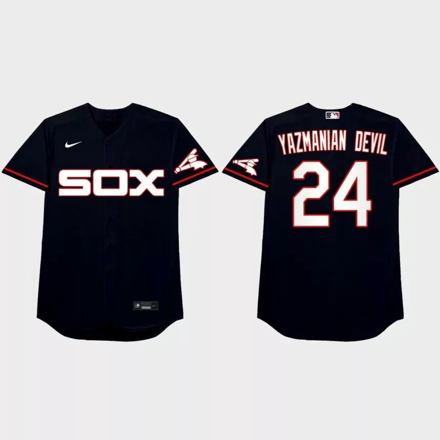 Yasmani Grandal 2021 Players’ Weekend Yazmanian Devil Nickname Jersey – Navy