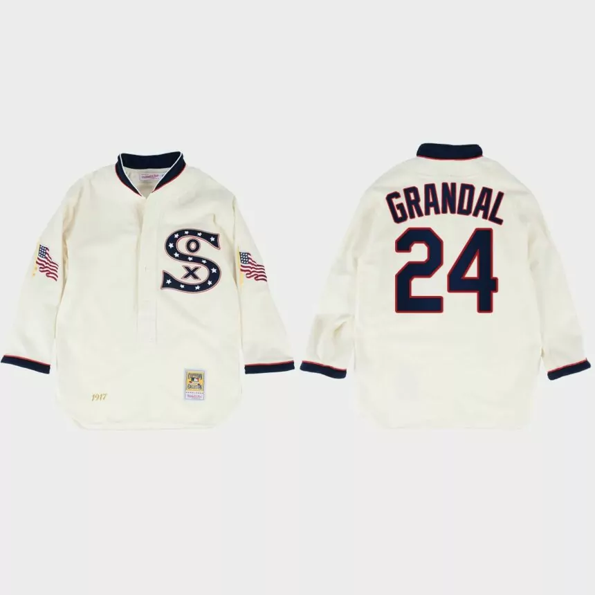 Yasmani Grandal Chicago White Sox 1917 Authentic Jersey – White