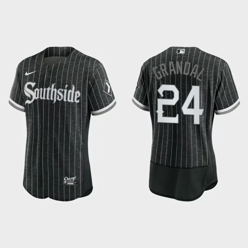 Yasmani Grandal Chicago White Sox 2021 City Connect Authentic Jersey – Black