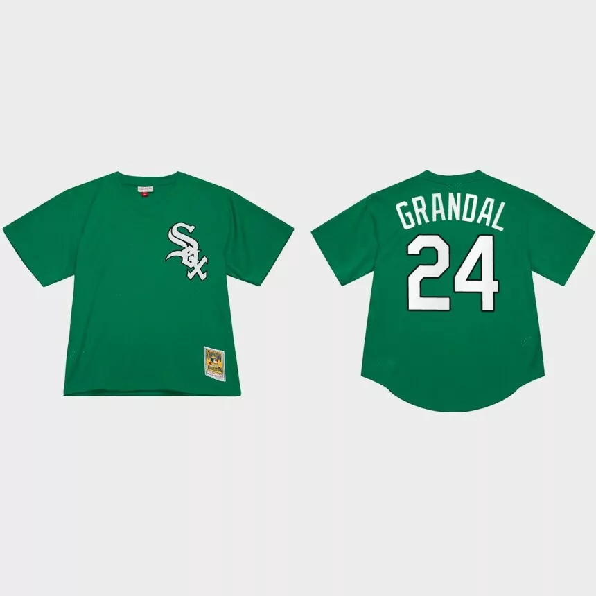Yasmani Grandal Chicago White Sox St. Patrick’s Day Authentic Jersey – Green