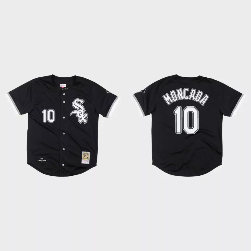 Yoan Moncada Chicago White Sox 1993 Bo Jackson Authentic Jersey – Black