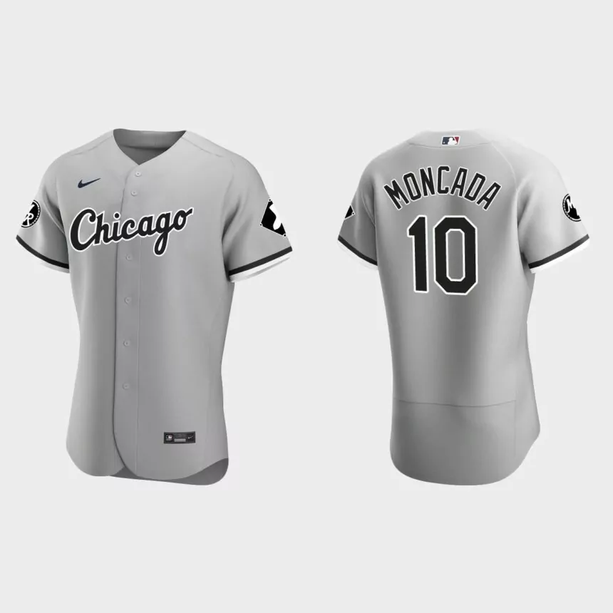 Yoan Moncada Chicago White Sox MR Patch Authentic Jersey – Gray