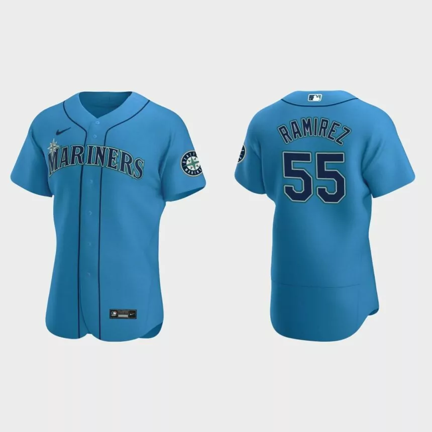 Yohan Ramirez #55 Seattle Mariners Authentic Alternate Jersey – Royal
