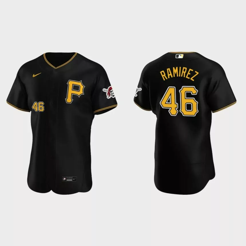 Yohan Ramirez Pittsburgh Pirates Authentic Alternate Jersey – Black