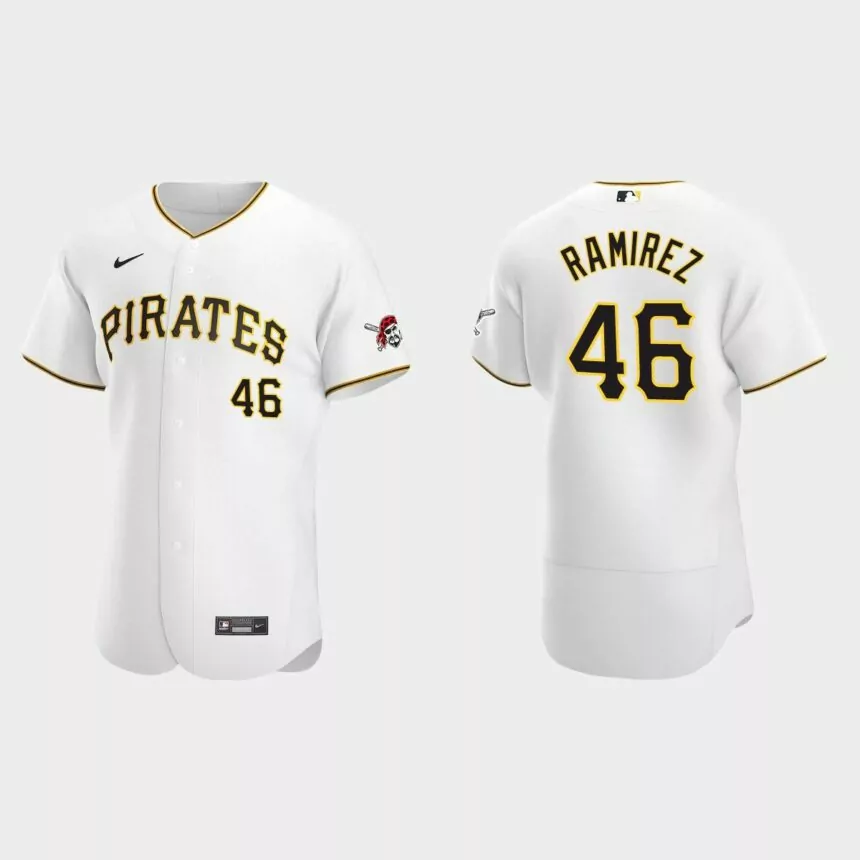 Yohan Ramirez Pittsburgh Pirates Authentic Home Jersey – White