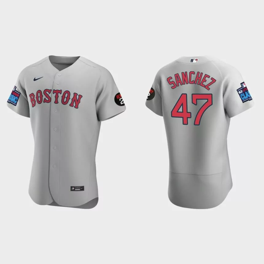 Yolmer Sanchez Boston Red Sox 2022 Little League Classic Authentic Jersey – Gray