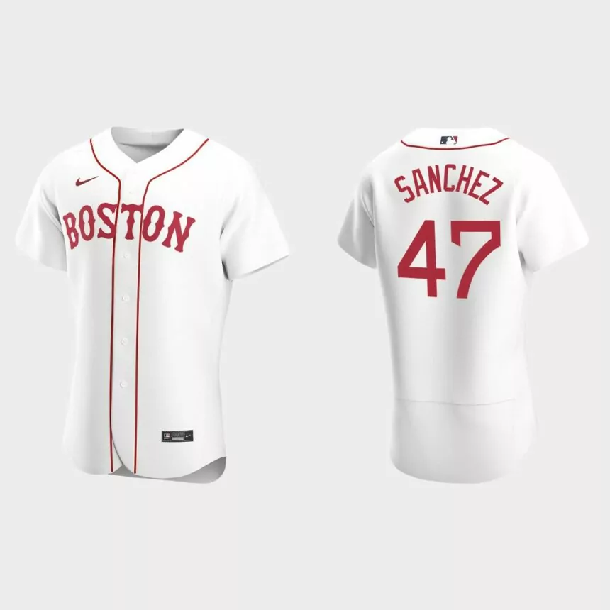 Yolmer Sanchez Boston Red Sox Authentic Alternate Jersey – White