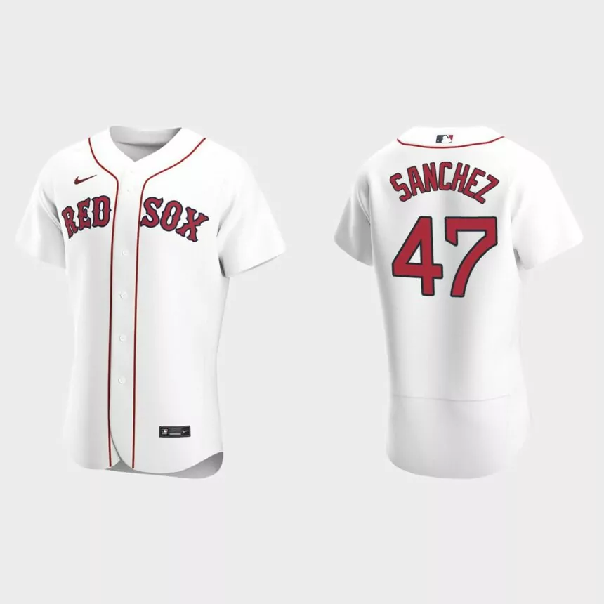 Yolmer Sanchez Boston Red Sox Authentic Home Jersey – White