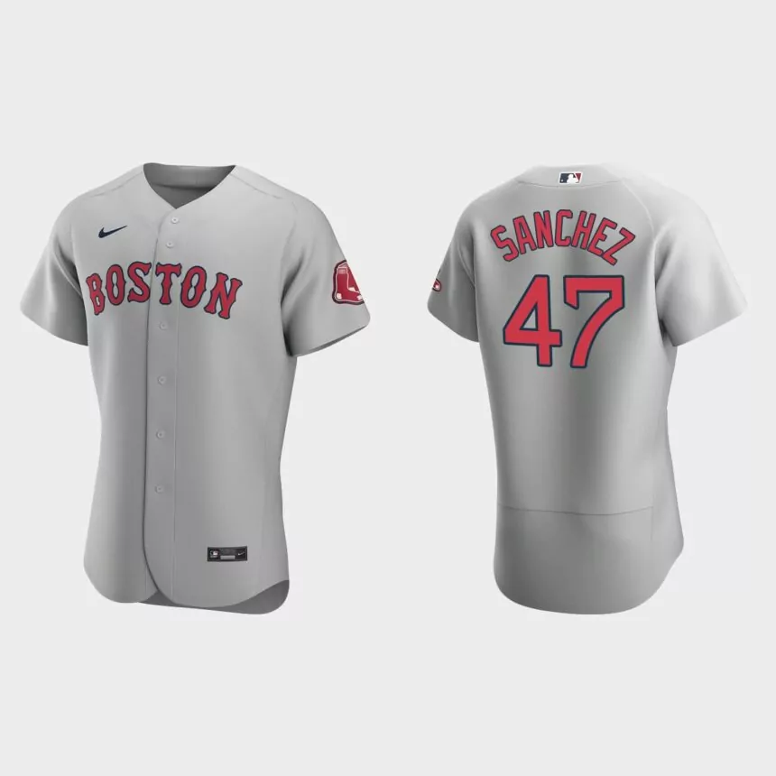 Yolmer Sanchez Boston Red Sox Authentic Road Jersey – Gray