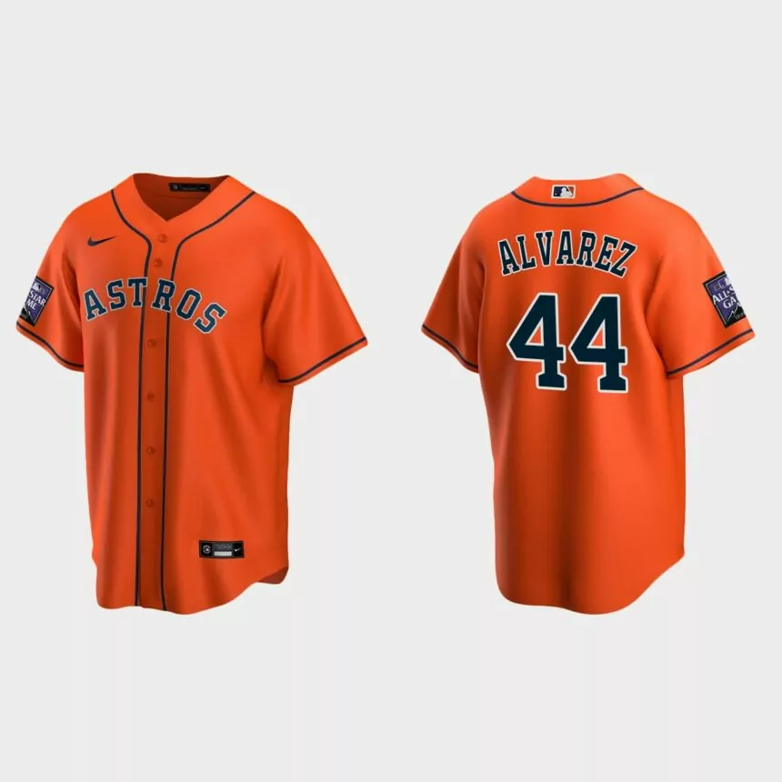 Yordan Alvarez Houston Astros 2021 All-Star Game Alternate Replica Jersey – Orange