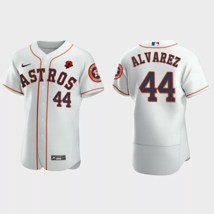 Yordan Alvarez Houston Astros 2021 Memorial Day Authentic Jersey – White