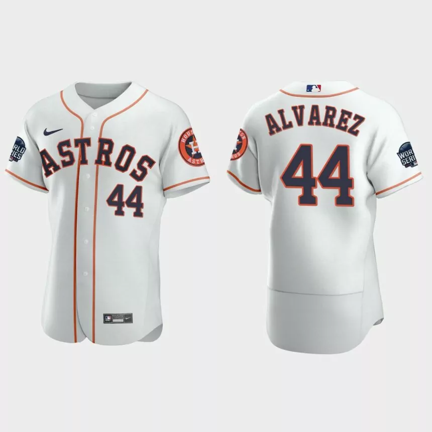 Yordan Alvarez Houston Astros 2021 World Series Authentic Jersey – White