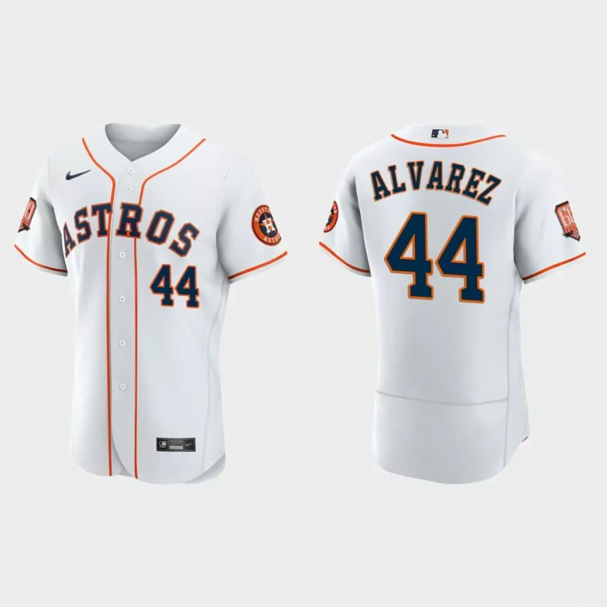 Yordan Alvarez Houston Astros 60th Anniversary Authentic Jersey – White