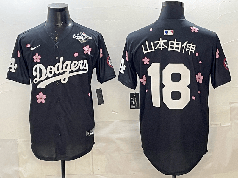 Yoshinobu Yamamoto   Kanji Los Angeles Dodgers    Limited  Jersey