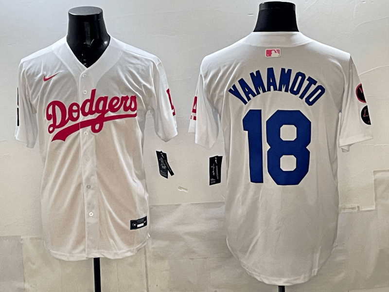 Yoshinobu Yamamoto  18  Los Angeles Dodgers  Limited Jersey