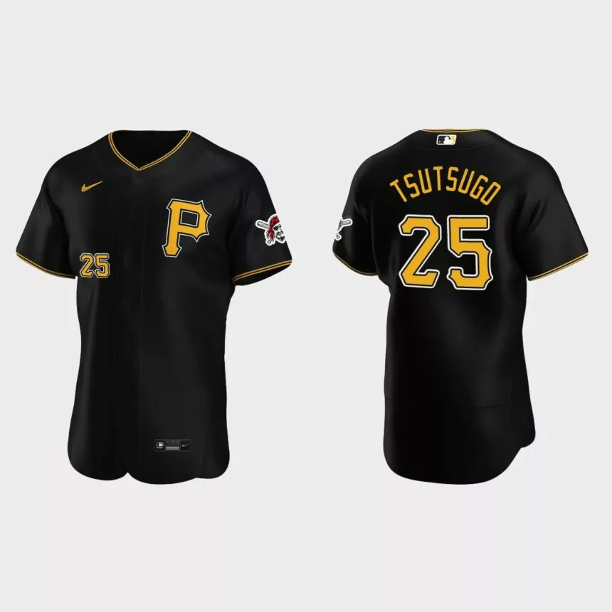 Yoshitomo Tsutsugo Pittsburgh Pirates Authentic Alternate Jersey – Black