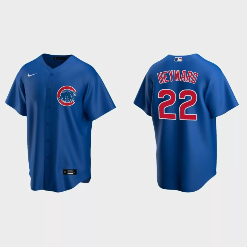 Youth #22 Jason Heyward Chicago Cubs Royal Replica Alternate Jersey