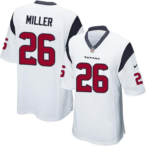 Youth  Nike Texans #26 Lamar Miller White Stitched NFL Elite Jersey