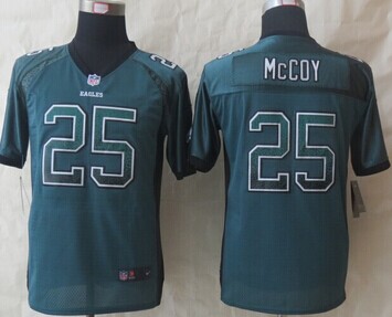 Youth 2014 New Philadelphia Eagles 25 McCoy Drift Fashion Green Elite Jerseys