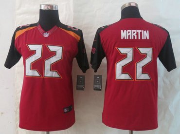 Youth 2014 New Tampa Bay Buccaneers #22 Doug Martin Red Limited Jerseys
