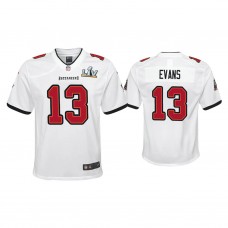 Youth 2021 Tampa Bay Buccaneers #13 Mike Evans White Super Bowl LIV White Game Jersey