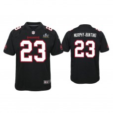 Youth 2021 Tampa Bay Buccaneers #23 Sean Murphy-Bunting Black Super Bowl LIV Black Game Fashion Jersey