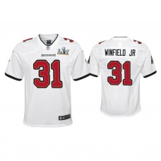 Youth 2021 Tampa Bay Buccaneers #31 Antoine Winfield Jr. White Super Bowl LIV White Game Jersey