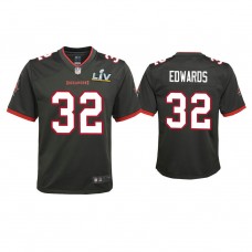 Youth 2021 Tampa Bay Buccaneers #32 Mike Edwards Pewter Super Bowl LIV Pewter Game Jersey