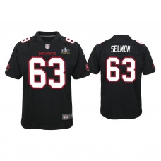 Youth 2021 Tampa Bay Buccaneers #63 Lee Roy Selmon Black Super Bowl LIV Black Game Fashion Jersey
