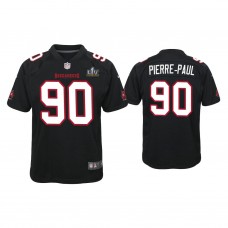 Youth 2021 Tampa Bay Buccaneers #90 Jason Pierre-Paul Black Super Bowl LIV Black Game Fashion Jersey