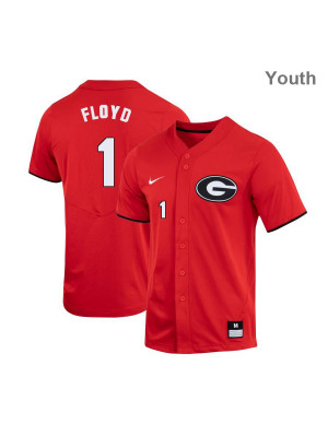 Youth's #1 Buddy Floyd Georgia Bulldogs Stitched Nike Red Alumni Baseball Player Jersey