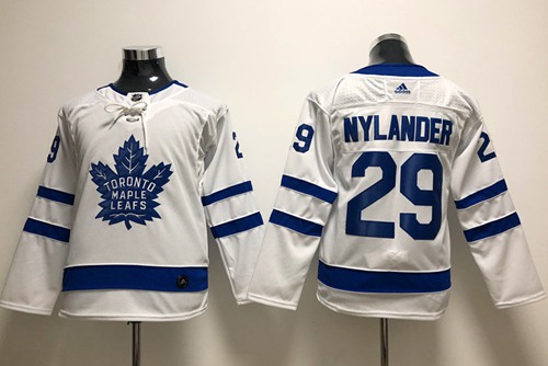 Youth Adidas Maple Leafs #29 William Nylander White Road Authentic Stitched Youth NHL Jersey