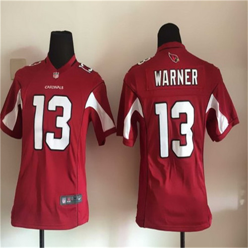 Youth Arizona Cardinals #13 Kurt Warner Red Retired Player NFL Nike Game Stitched Jersey