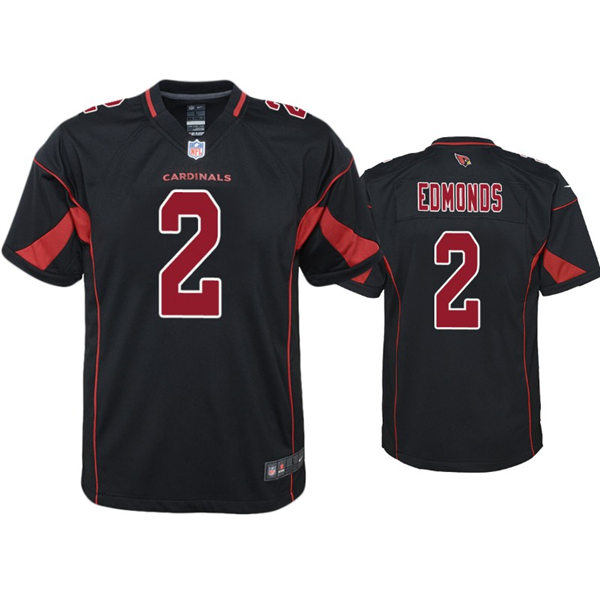 Youth Arizona Cardinals #2 Chase Edmonds Nike Black Color Rush Limited Jersey
