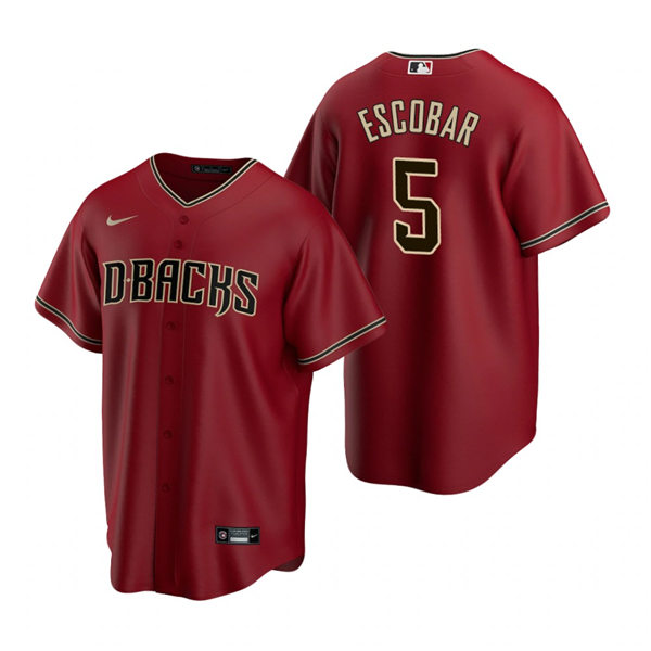Youth Arizona Diamondbacks #5 Eduardo Escobar Nike Crimson Alternate Cool Base Jersey