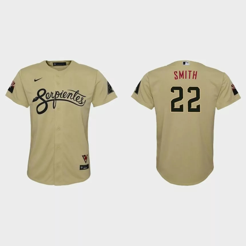 Youth Arizona Diamondbacks Caleb Smith Gold City Connect Replica Jersey.jpg