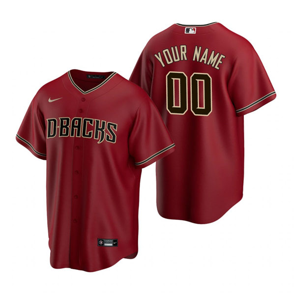 Youth Arizona Diamondbacks Custom Josh Reddick Carson Kelly Joshua Rojas Mark Grace David Peralta Nike Crimson Jersey