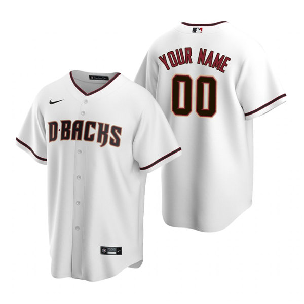 Youth Arizona Diamondbacks Custom Luis Gonzalez Curt Schilling Randy Johnson Mark Grace Nike White Jersey