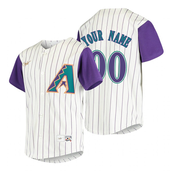 Youth Arizona Diamondbacks Custom Mark Grace Carson Kelly Joshua Rojas Matt Williams Nike Cream Cooperstown Jersey