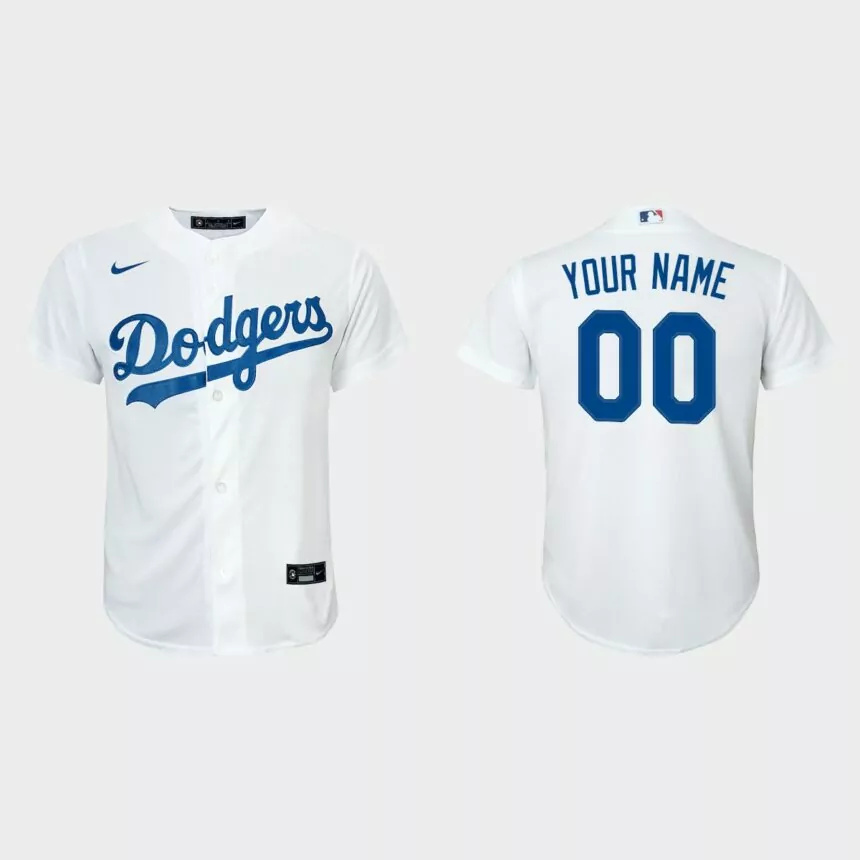 Youth Arizona Diamondbacks Custom White Replica Home Jersey.jpg