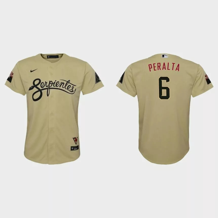 Youth Arizona Diamondbacks David Peralta Gold 2021 City Connect Replica Jersey.jpg
