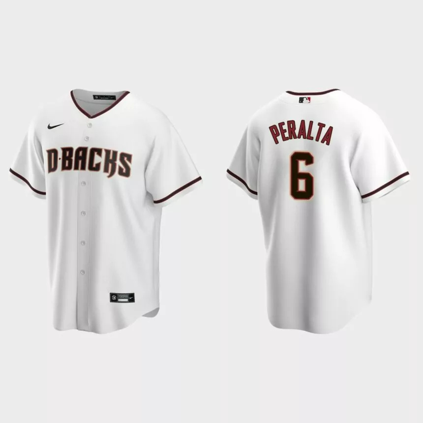 Youth Arizona Diamondbacks David Peralta White Replica Home Jersey.jpg