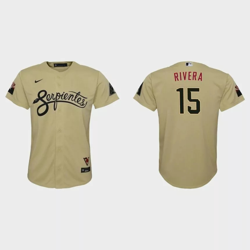Youth Arizona Diamondbacks Emmanuel Rivera Gold City Connect Replica Jersey.jpg