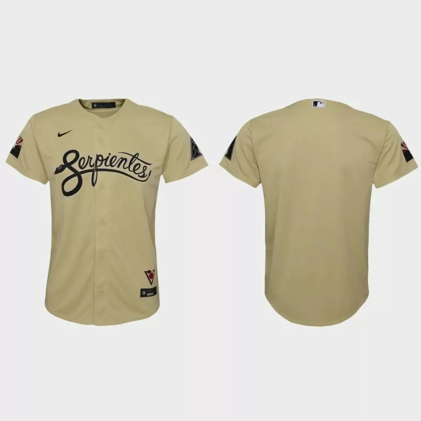 Youth Arizona Diamondbacks Gold 2021 City Connect Replica Jersey.jpg