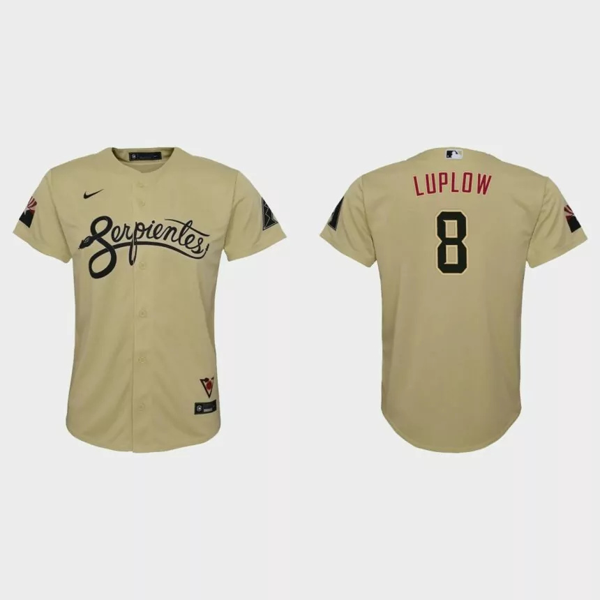 Youth Arizona Diamondbacks Jordan Luplow Gold City Connect Replica Jersey.jpg