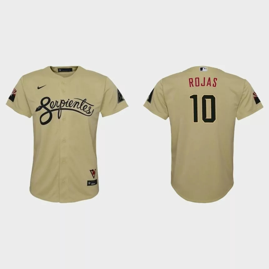 Youth Arizona Diamondbacks Josh Rojas Gold 2021 City Connect Replica Jersey.jpg