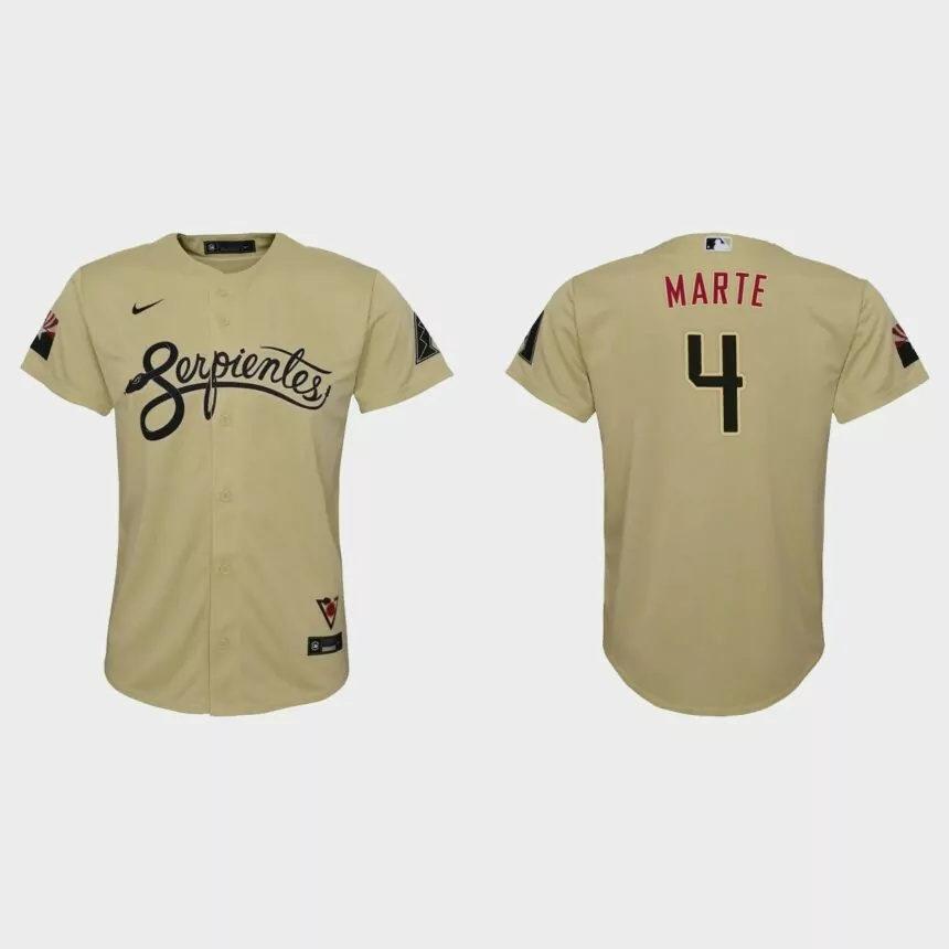 Youth Arizona Diamondbacks Ketel Marte Gold 2021 City Connect Replica Jersey.jpg
