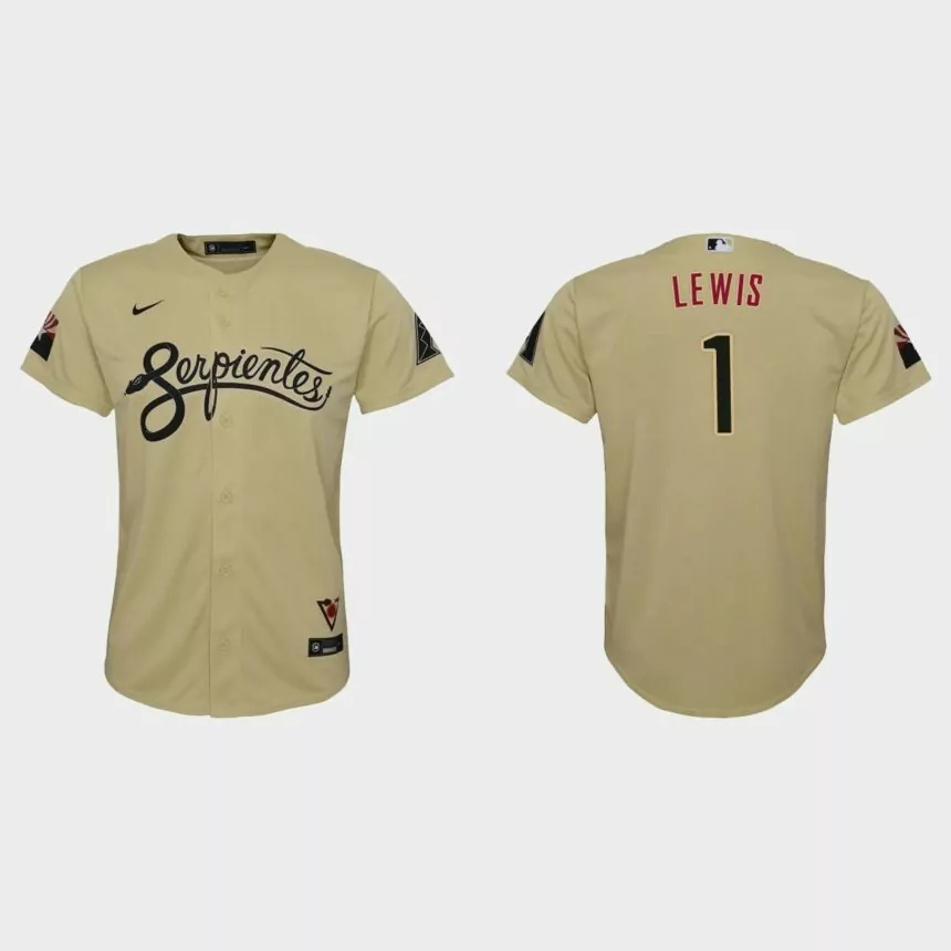 Youth Arizona Diamondbacks Kyle Lewis Gold City Connect Replica Jersey.jpg