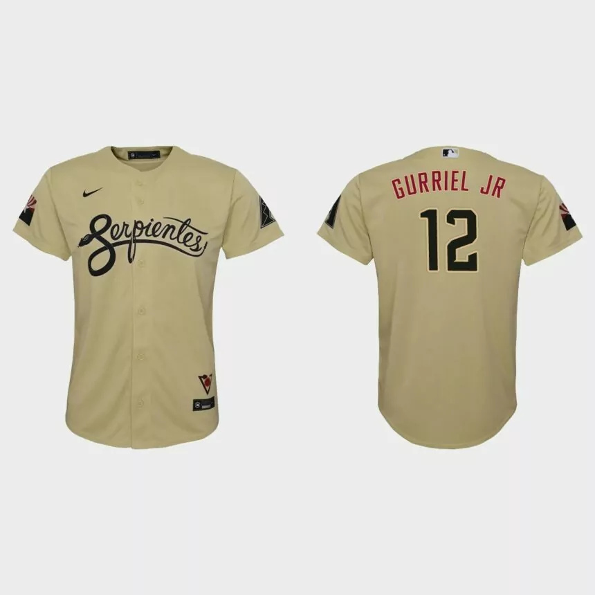 Youth Arizona Diamondbacks Lourdes Gurriel Jr. Gold City Connect Replica Jersey.jpg