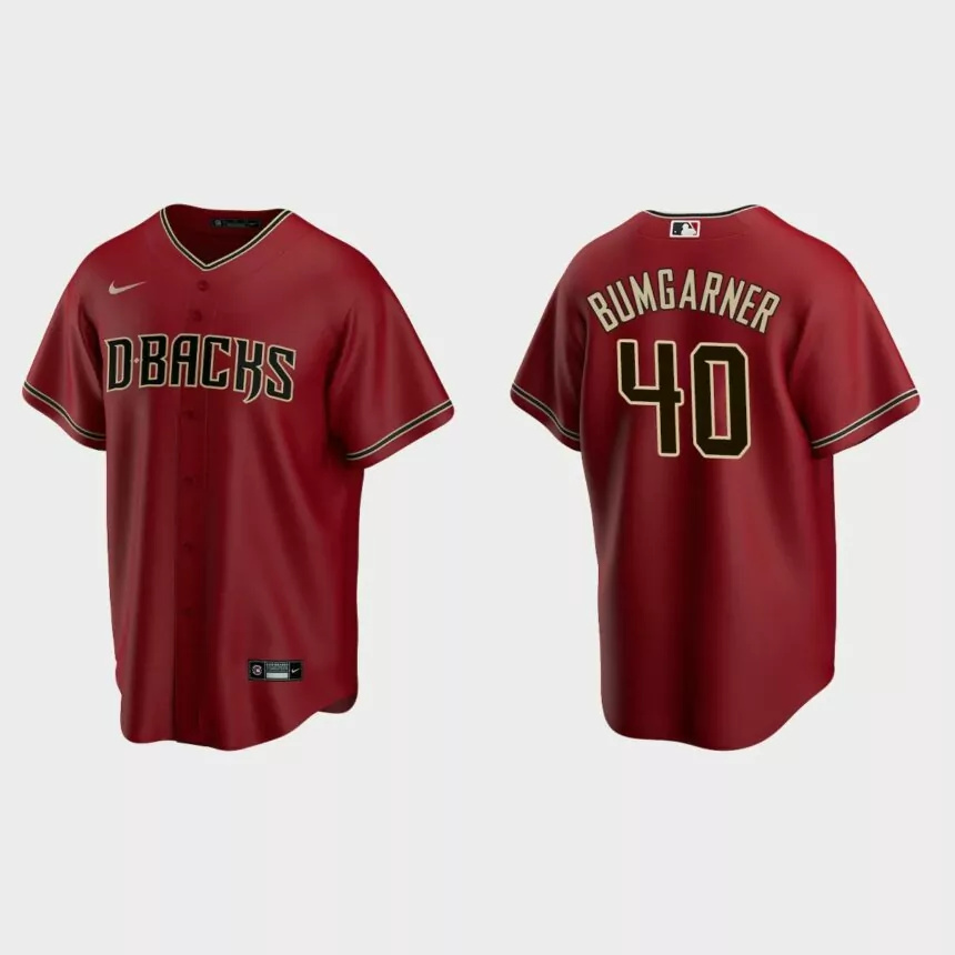 Youth Arizona Diamondbacks Madison Bumgarner Red Replica Alternate Jersey.jpg